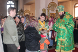 15-Архиерейское богослужение на праздник Входа Господня в Иерусалим  в Андреевском кафедральном соборе г.Усть-Каменогорска